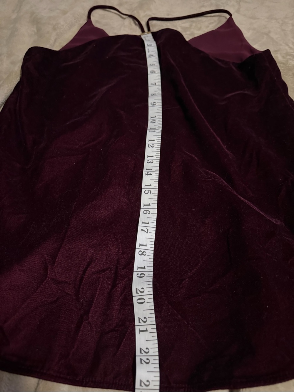 LOFT Classic Burgundy Wine Suede Feel Jacquard Cami Tank Top XS - Picture 6 of 7